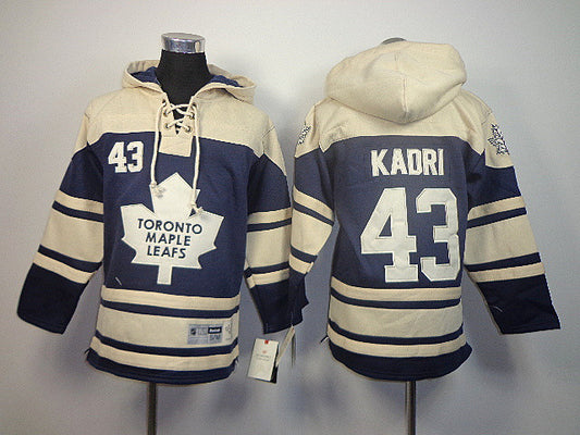 Maple Leafs 43 Kadri Blue Youth Hooded Hockey Jersey