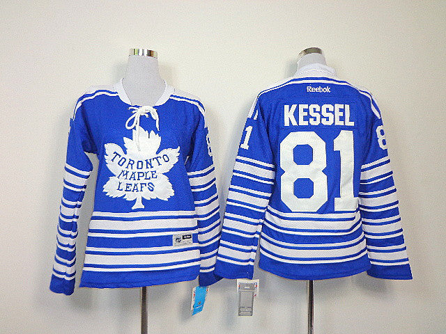 Maple Leafs 81 Kessel Blue Women Classic Hockey Jersey