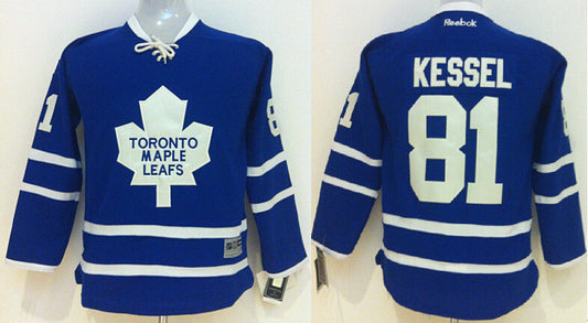 Maple Leafs 81 Phil Kessel Blue Youth Reebok Hockey Jersey