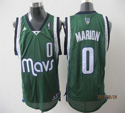 Mavericks #0 Shawn Marion Revolution 30 Green Stitched Basketball Jersey