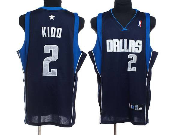 Mavericks #2 Jason Kidd Stitched Blue Basketball Jersey