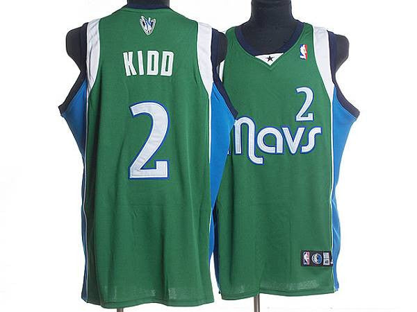 Mavericks #2 Jason Kidd Stitched Green Basketball Jersey