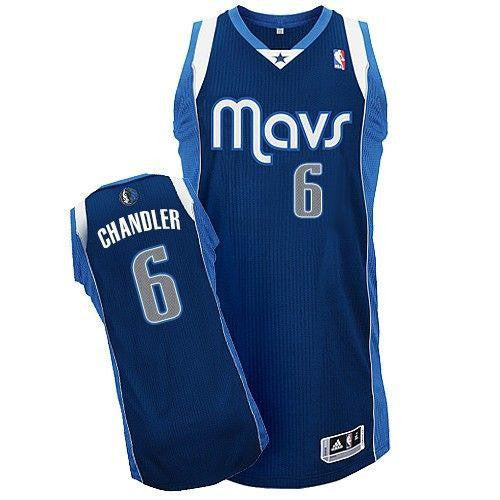 Mavericks #6 Tyson Chandler Navy Blue Revolution 30 Stitched Basketball Jersey