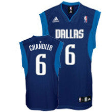 Mavericks Revolution 30 #6 Tyson Chandler Dark Blue Stitched Basketball Jersey