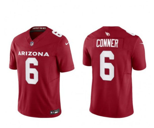 Men's Arizona Cardinals #6 James Conner Red 2023 F.U.S.E. Untouchable Limited Football Stitched Jersey