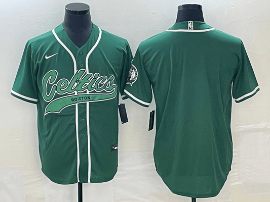 Men's Boston Celtics Blank Green Stitched Baseball Basketball Jersey