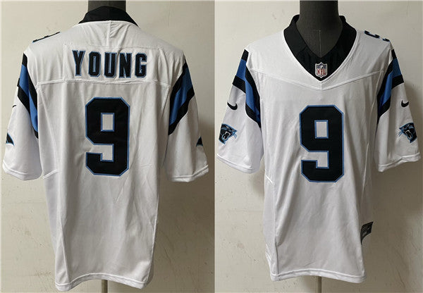 Men's Carolina Panthers #9 Bryce Young White 2023 F.U.S.E. Untouchable Football Stitched Jersey