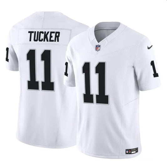 Men's Las Vegas Raiders #11 Tre Tucker White 2023 F.U.S.E Untouchable Football Stitched Jersey