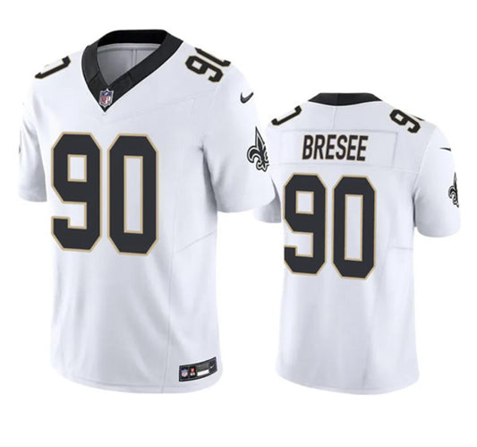 Men's New Orleans Saints #90 Bryan Bresee White 2023 F.U.S.E. Untouchable Limited Football Stitched Jersey