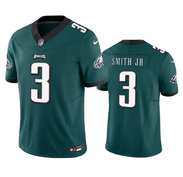 Men's Philadelphia Eagles #3 Nolan Smith JR Green 2023 F.U.S.E. Untouchable Football Stitched Jersey