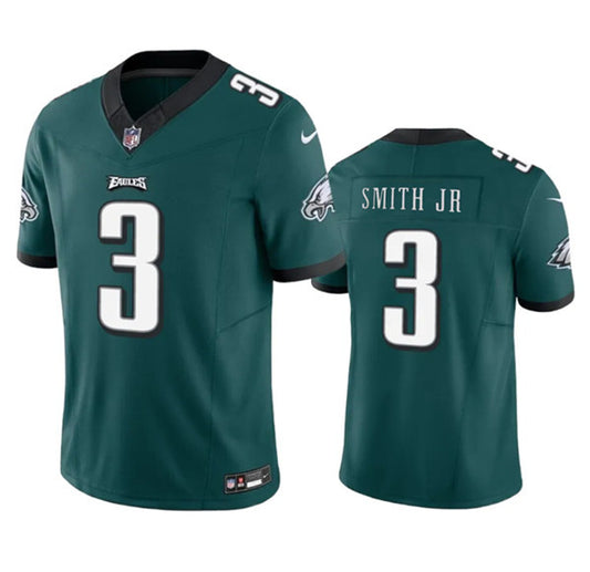 Men's Philadelphia Eagles #3 Nolan Smith JR Green 2023 F.U.S.E. Untouchable Football Stitched Jersey