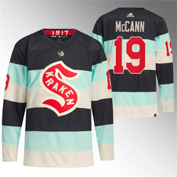 Men's #19 Jared McCann Deep Sea Blue 2024 Winter Classic Primegreen Stitched Hockey Jersey