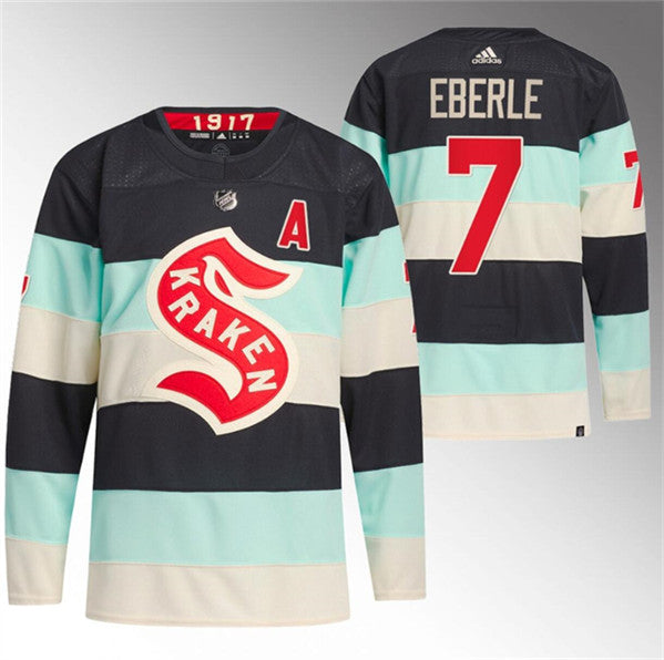 Men's #7 Jordan Eberle Deep Sea Blue 2024 Winter Classic Primegreen Stitched Hockey Jersey