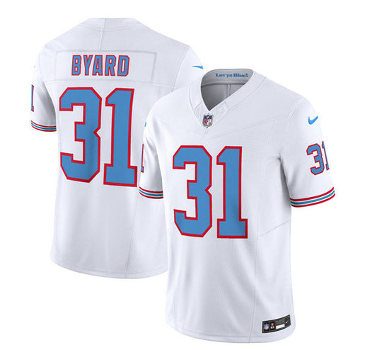 Men's Tennessee Titans #31 Kevin Byard White 2023 F.U.S.E. Limited Throwback Football Stitched Jersey