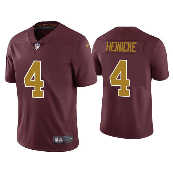 Men's Washington Football Team #4 Taylor Heinicke Red Vapor Untouchable Limited Stitched Jersey