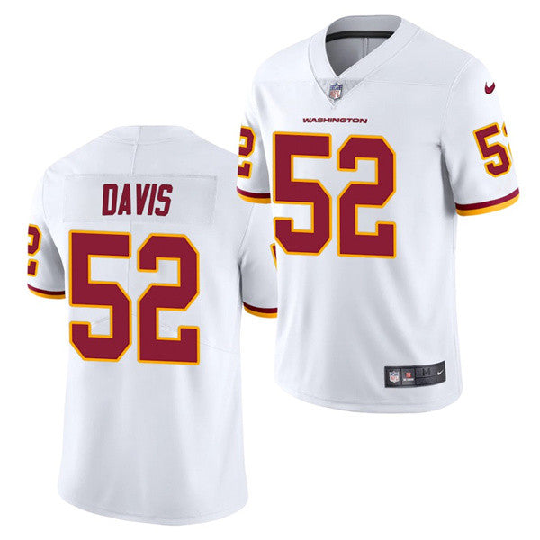 Men's Washington Football Team #52 Jamin Davis White 2021 Draft Limited Stitched Jersey