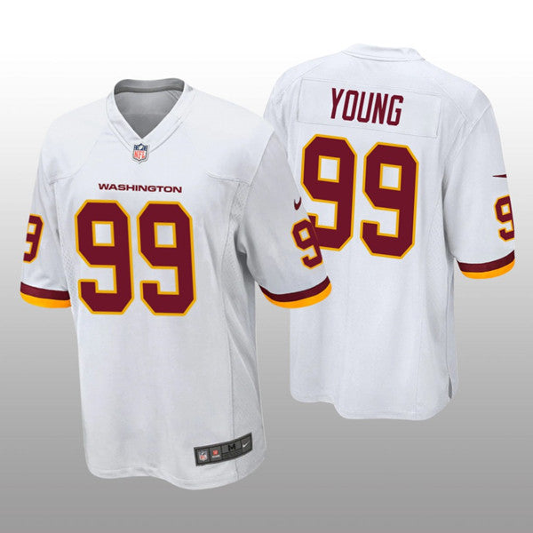 Men's Washington Football Team White #99 Chase Young Vapor Untouchable Limited Stitched Jersey