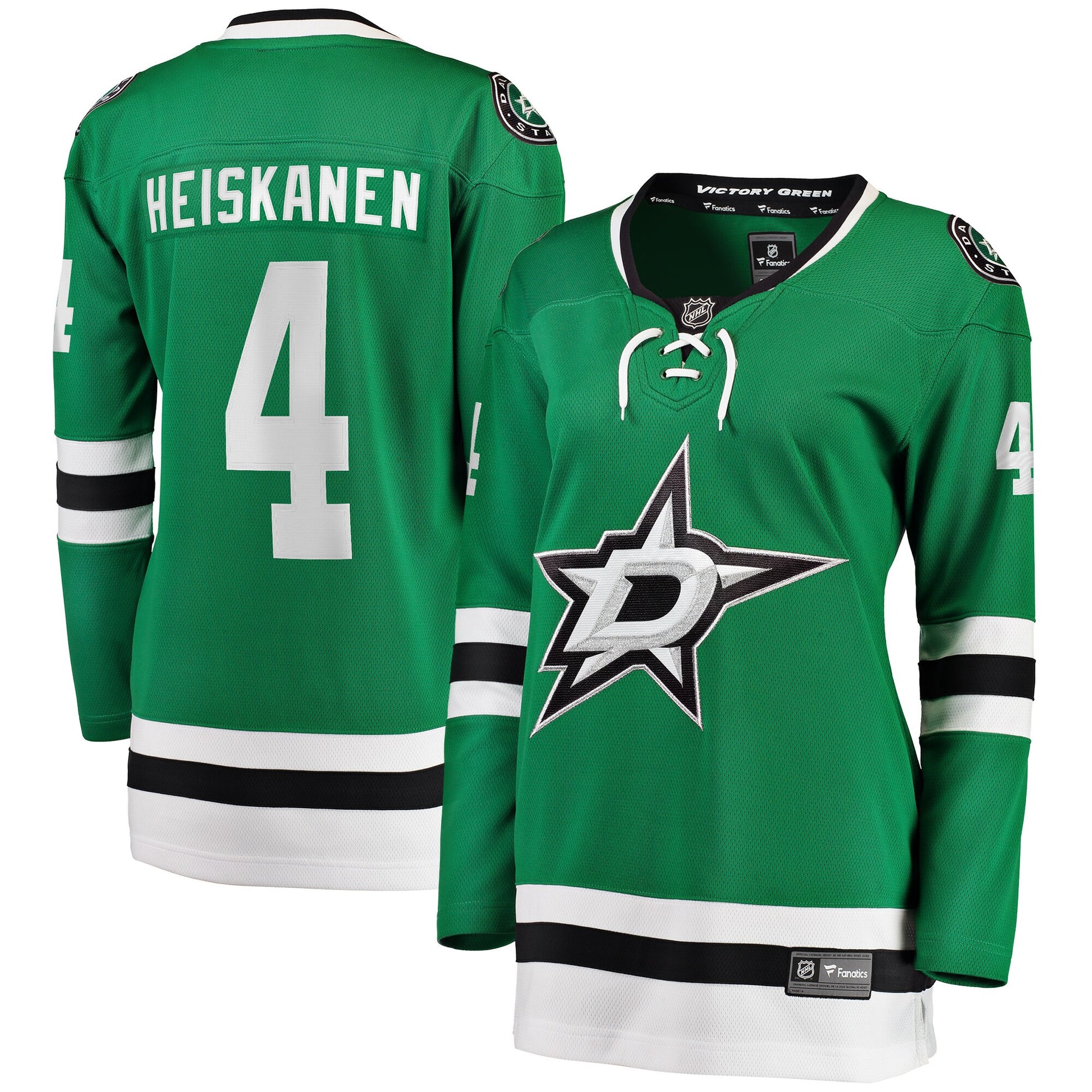 Miro Heiskanen Dallas Stars Branded Women's Home Breakaway Player Hockey Jersey - Kelly Green