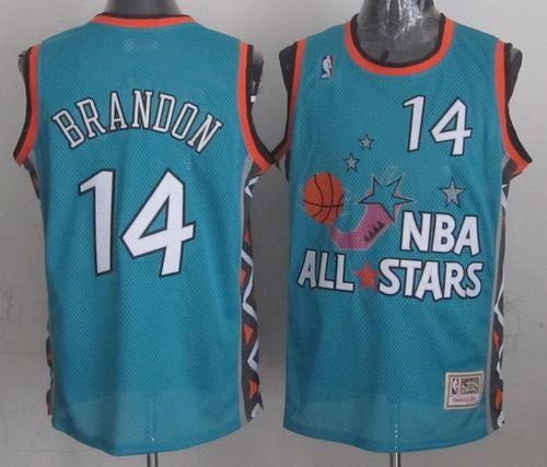 Mitchell And Ness Cavaliers #14 Terrell Brandon Light Blue 1996 All Star Stitched Basketball Jersey