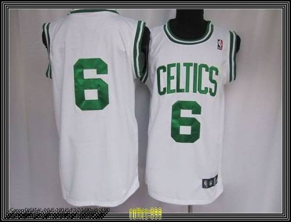 Mitchell&Ness Celtics #6 Bill Russell Stitched White Throwback Basketball Jersey