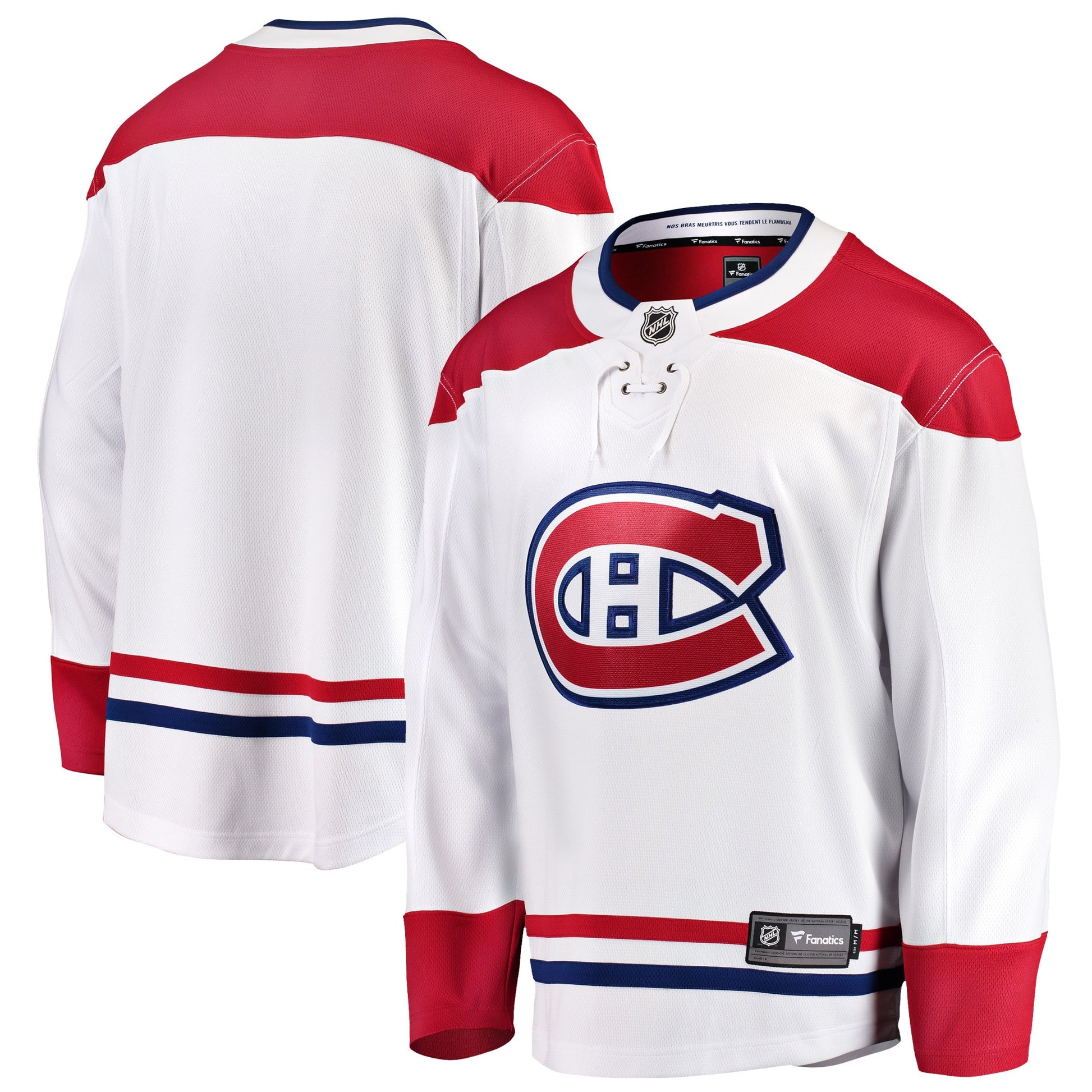 Montreal Canadiens Branded Breakaway Away Hockey Jersey - White