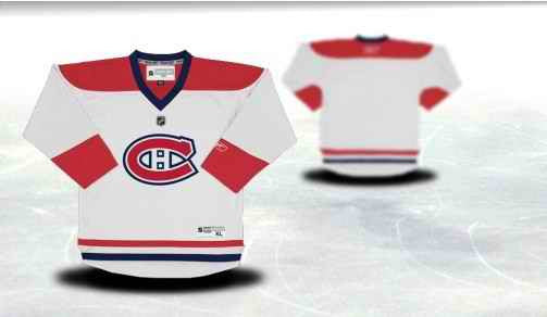 Montreal Canadiens Youth Customized White Hockey Jersey