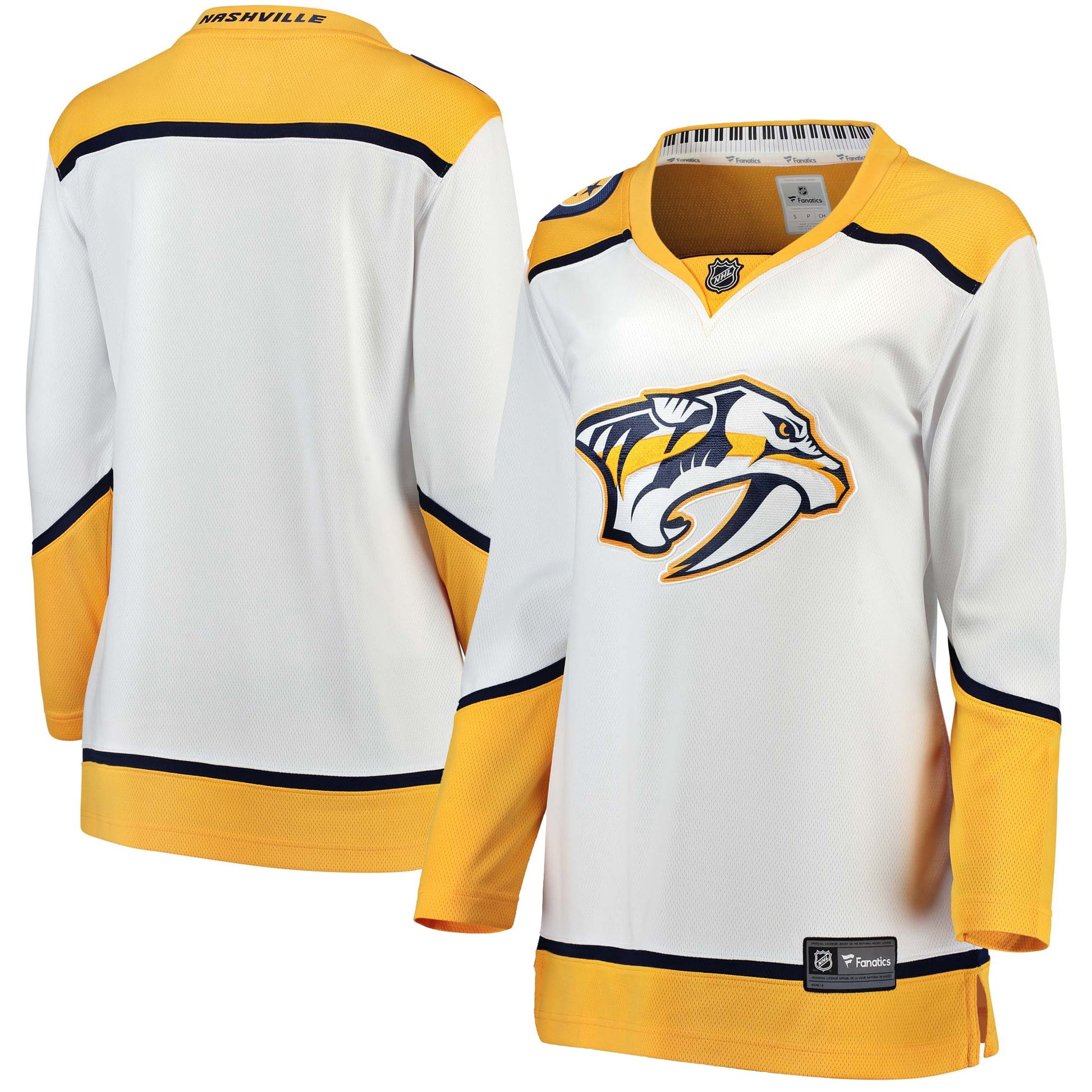 Nashville Predators Branded Women's Away Breakaway Hockey Jersey - White