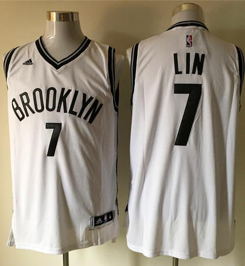 Nets #7 Jeremy Lin White Home Stitched Basketball Jersey