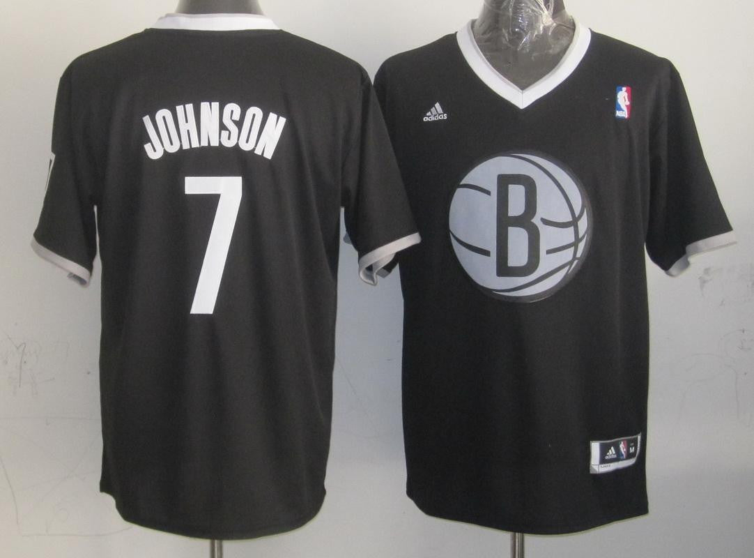 Nets #7 Joe Johnson Black 2013 Christmas Day Swingman Stitched Basketball Jersey