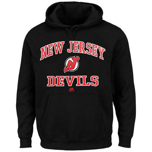 New Hockey Jersey Devils Majestic Heart & Soul Hoodie Black