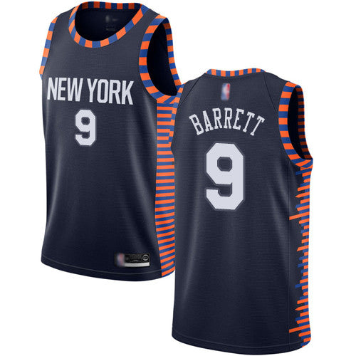 New Yok Knicks #9 R.J.  Navy Stitched Basketball Jersey