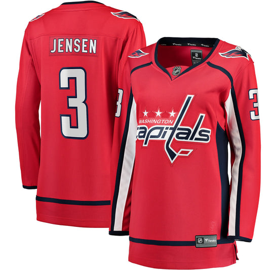 Nick Jensen Washington Capitals Branded Women's Home Breakaway Player Hockey Jersey - Red