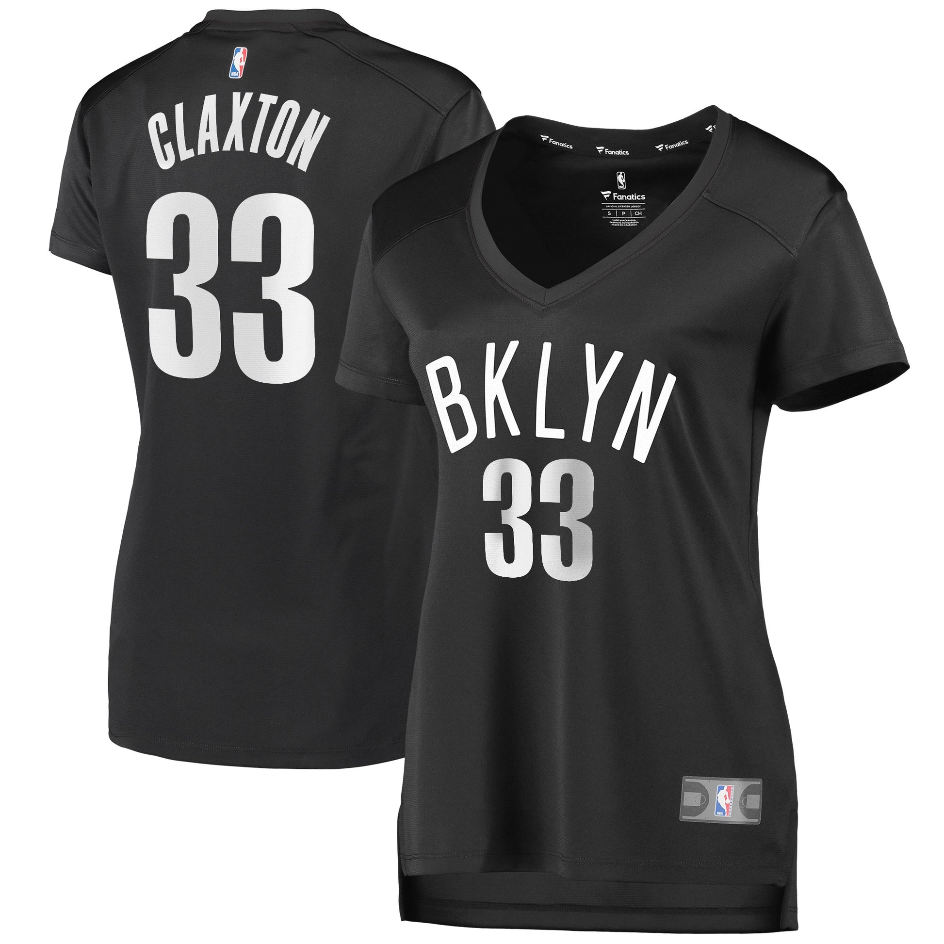 Nicolas Claxton Brooklyn Nets Branded Women's Fast Break Player Basketball Jersey - Statement Edition - Charcoal