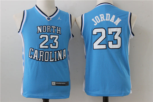 North Carolina Tar Heels 23 Michael College Youth Basketball Jersey