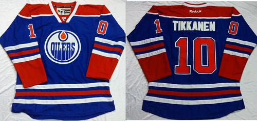 Oilers #10 Esa Tikkanen Light Blue Stitched Hockey Jersey