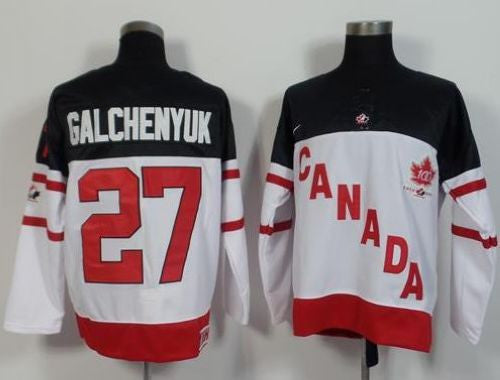 Olympic CA. #27 Alex Galchenyuk White 100th Anniversary Stitched Hockey Jersey