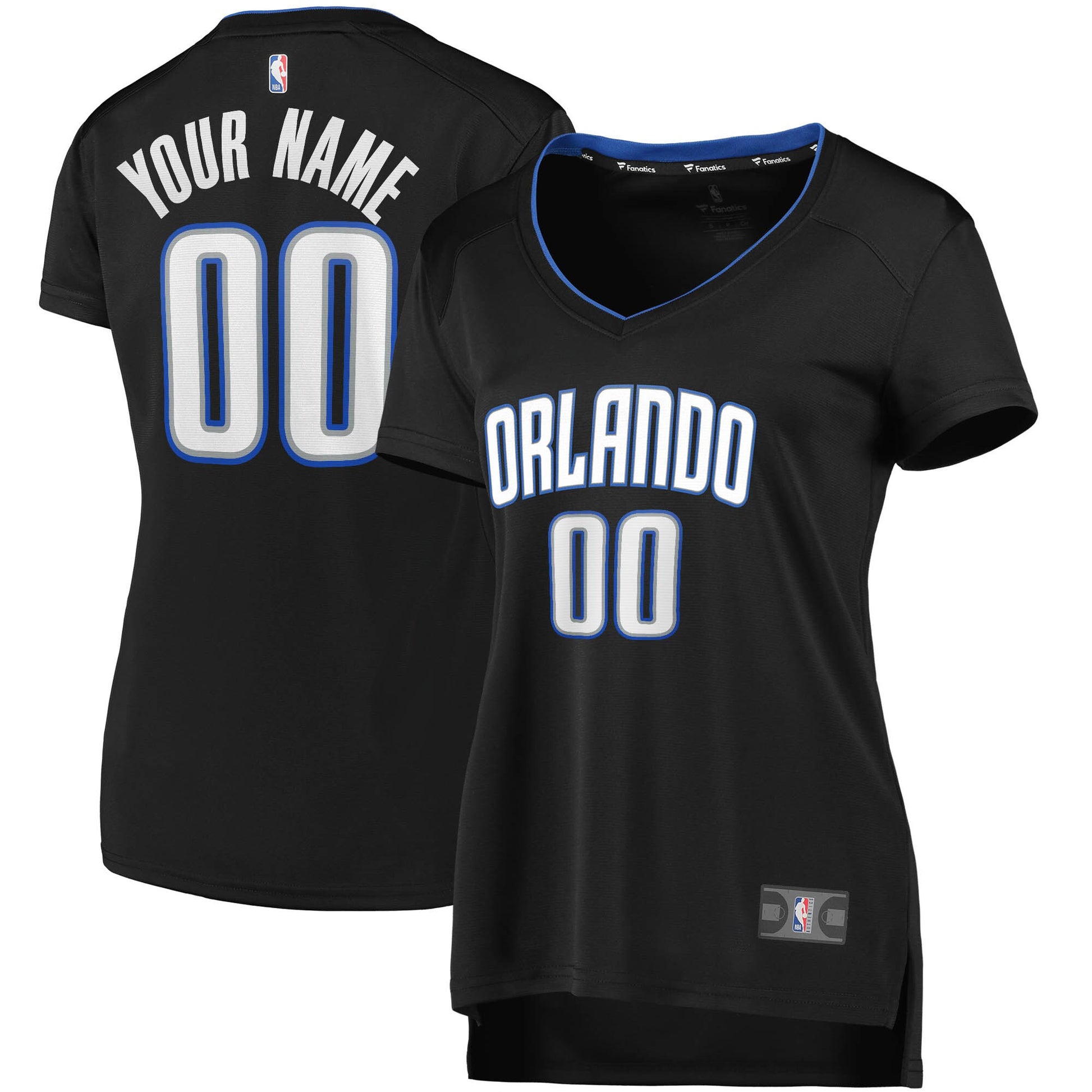 Orlando Magic Branded Women's Fast Break Custom Basketball Jersey Black - Icon Edition