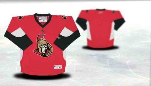 Ottawa Senators Youth Customized Red Hockey Jersey