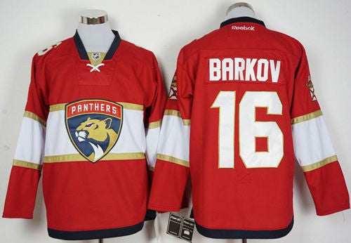 Panthers #16 Aleksander Barkov Red New Stitched Hockey Jersey