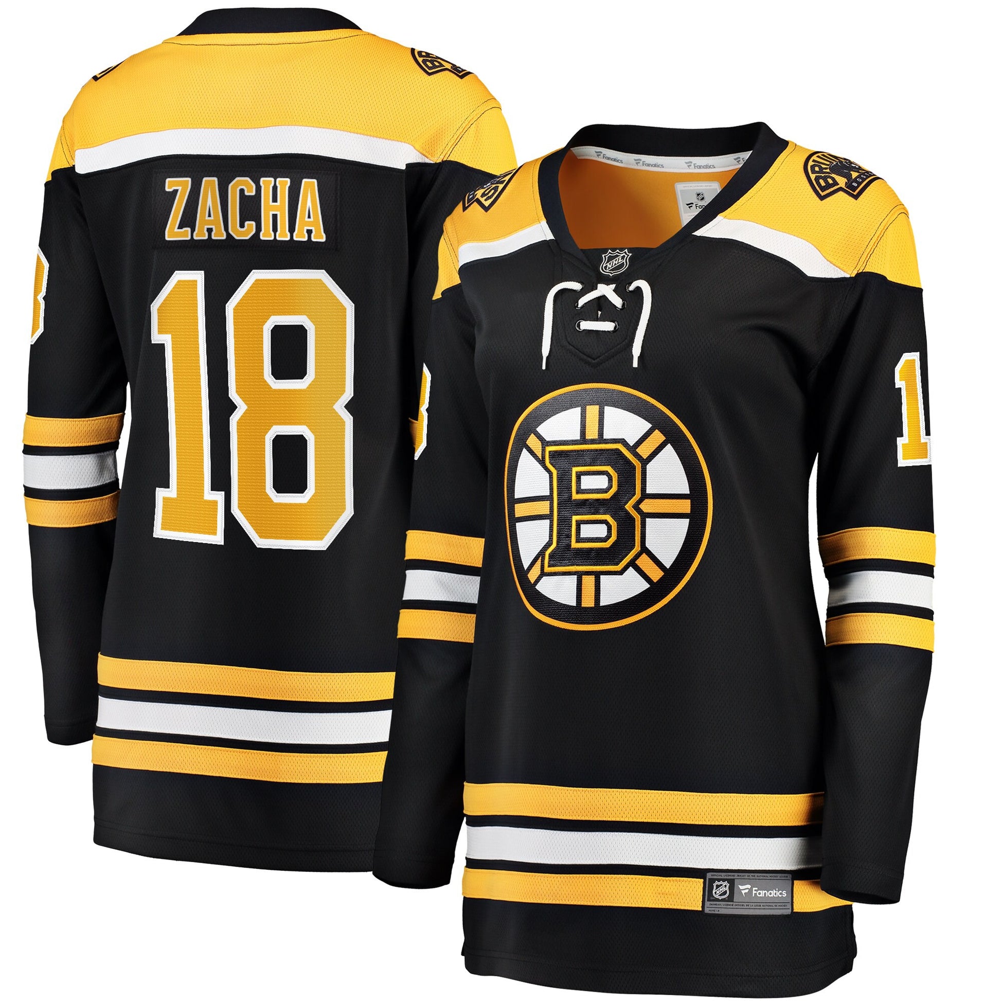 Pavel Zacha Boston Bruins Branded Women's Home Breakaway Player Hockey Jersey - Black