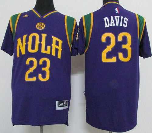 Pelicans #23 Anthony Davis Purple Pride Stitched Basketball Jersey