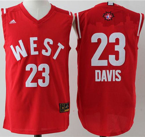 Pelicans #23 Anthony Davis Red 2016 All Star Stitched Basketball Jersey