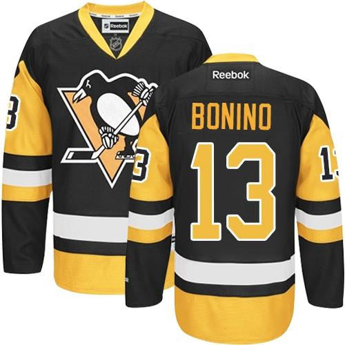 Penguins #13 Nick Bonino Black Alternate Stitched Hockey Jersey