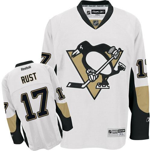 Penguins #17 Bryan Rust White Stitched Hockey Jersey