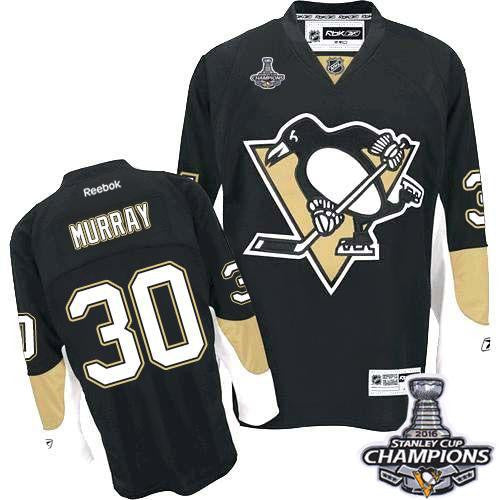 Penguins #30 Matt Murray Black Home 2016 Stanley Cup Champions Stitched Hockey Jersey