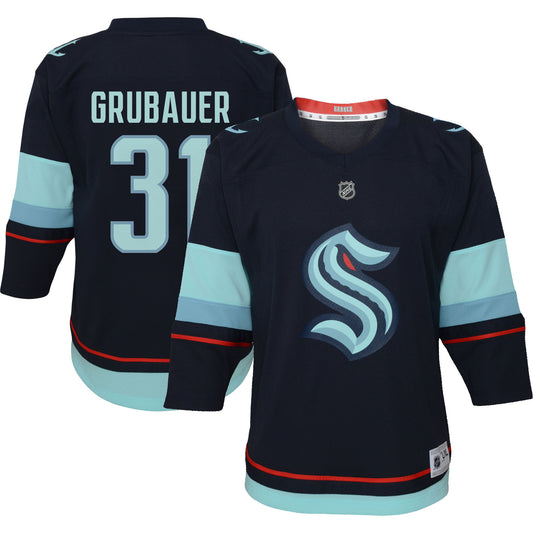 Philipp Grubauer Infant Home Player Hockey Jersey - Deep Sea Blue