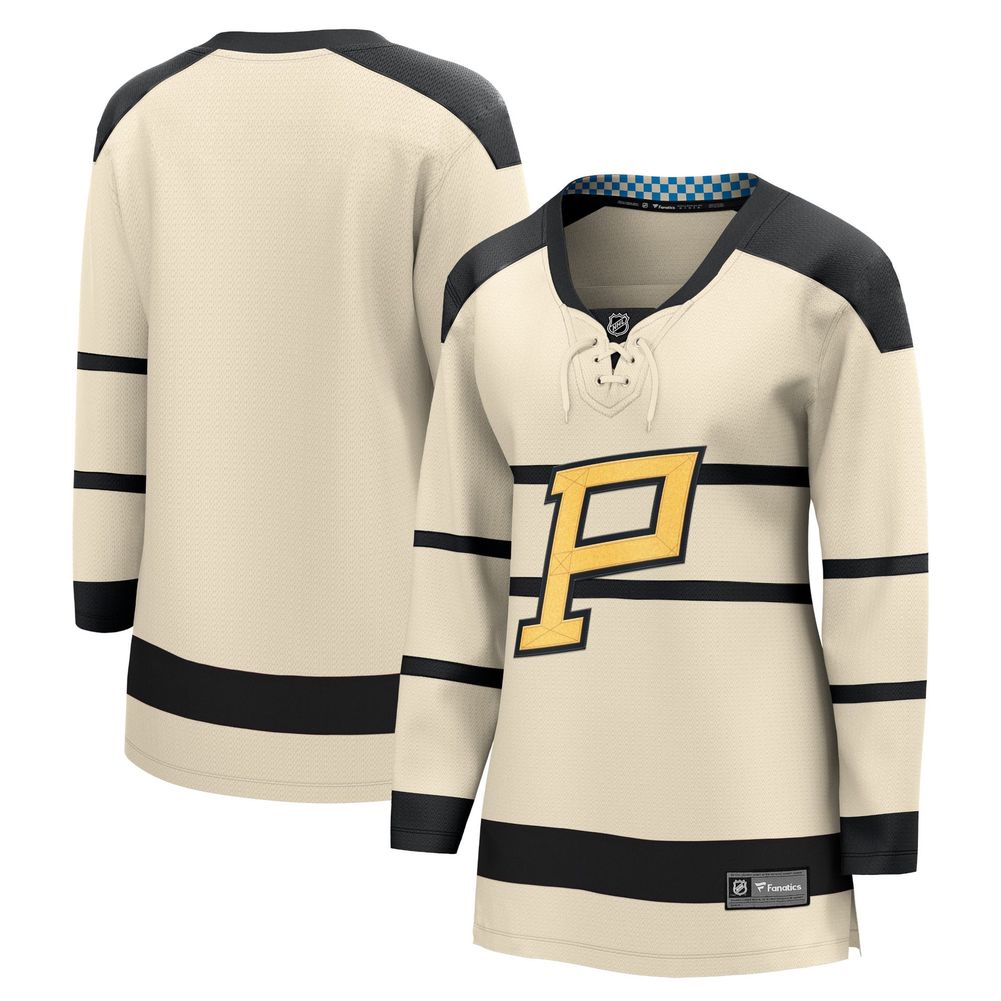 Pittsburgh Penguins Branded Women's 2023 Winter Classic Blank Hockey Jersey - Cream