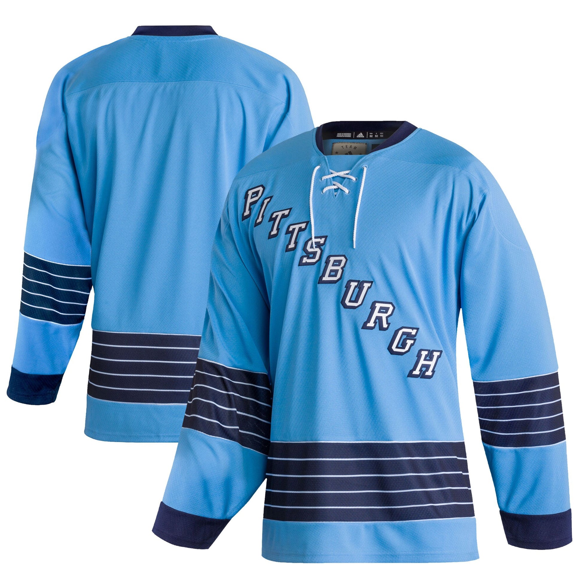 Pittsburgh Penguins Team Classics Blank Hockey Jersey - Light Blue