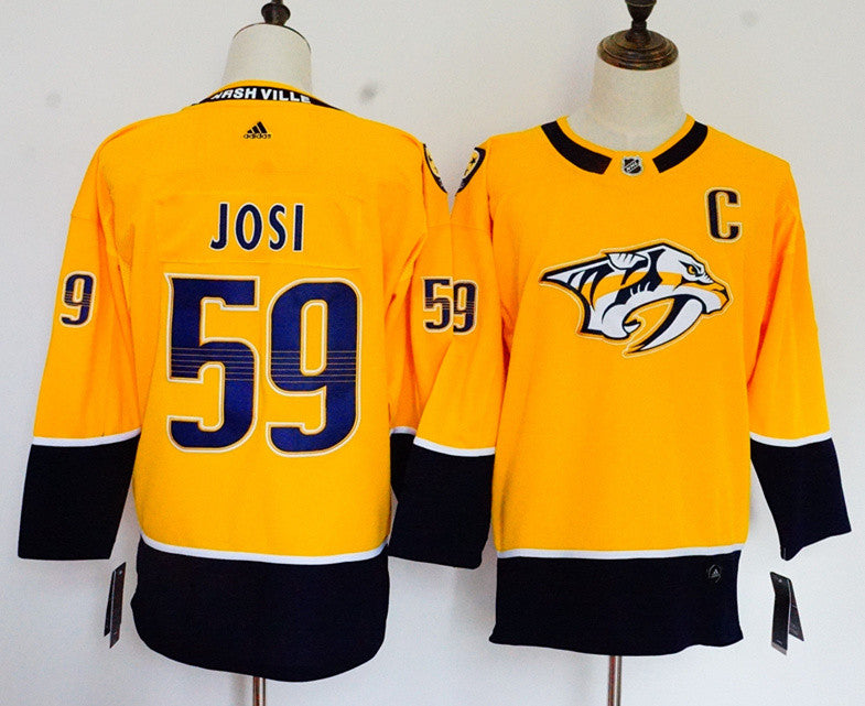 Predators 59 Roman Josi Gold Youth Hockey Jersey