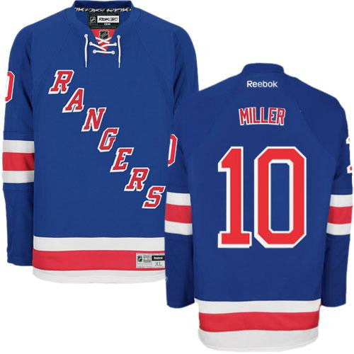 Rangers #10 J.T. Miller Blue Home Stitched Hockey Jersey